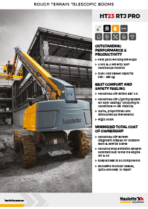 Haulotte Diesel Articulating Boom Lift HT23 RTJ PRO Brochure