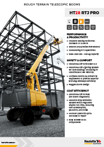 Haulotte Diesel Telescopic Boom Lift HT28 RTJ PRO Brochure