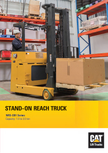 Cat Stand-on Reach Trucks Brochure